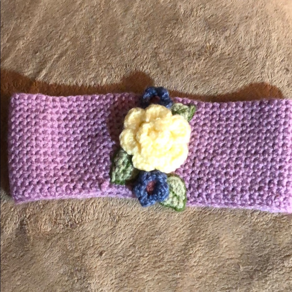 Handmade crochet ear warmer